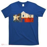 Texas Alamo Wrapped In A Rustic Texas Flag T-Shirt thumb 0