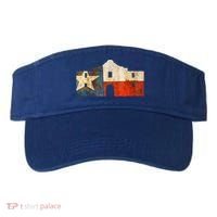 Texas Alamo Wrapped In A Rustic Texas Flag Visor thumb 0