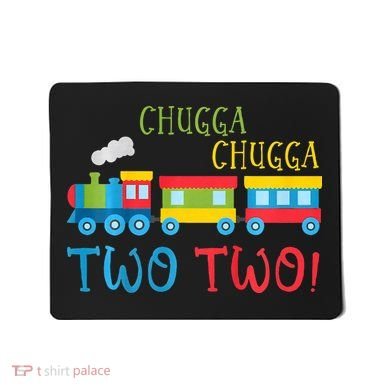 Train Birthday 2nd Choo Choo I'm Two 2 Year Old Mousepad
