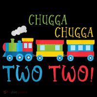 Train Birthday 2nd Choo Choo I'm Two 2 Year Old Mousepad thumb 1