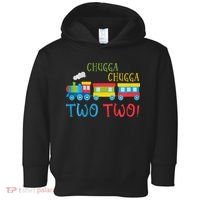 Train Birthday 2nd Choo Choo I'm Two 2 Year Old Toddler Hoodie thumb 0