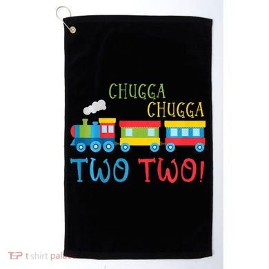 Train Birthday 2nd Choo Choo I'm Two 2 Year Old Golf Towel