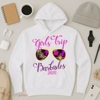 Trip Barbados 2026 Weekend Vacation Birthday Squad Hoodie thumb 3