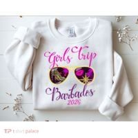 Trip Barbados 2026 Weekend Vacation Birthday Squad Sweatshirt thumb 2