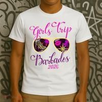 Trip Barbados 2026 Weekend Vacation Birthday Squad T-Shirt thumb 3