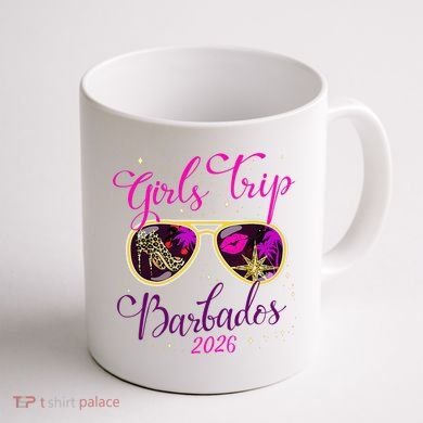 Trip Barbados 2026 Weekend Vacation Birthday Squad Coffee Mug back