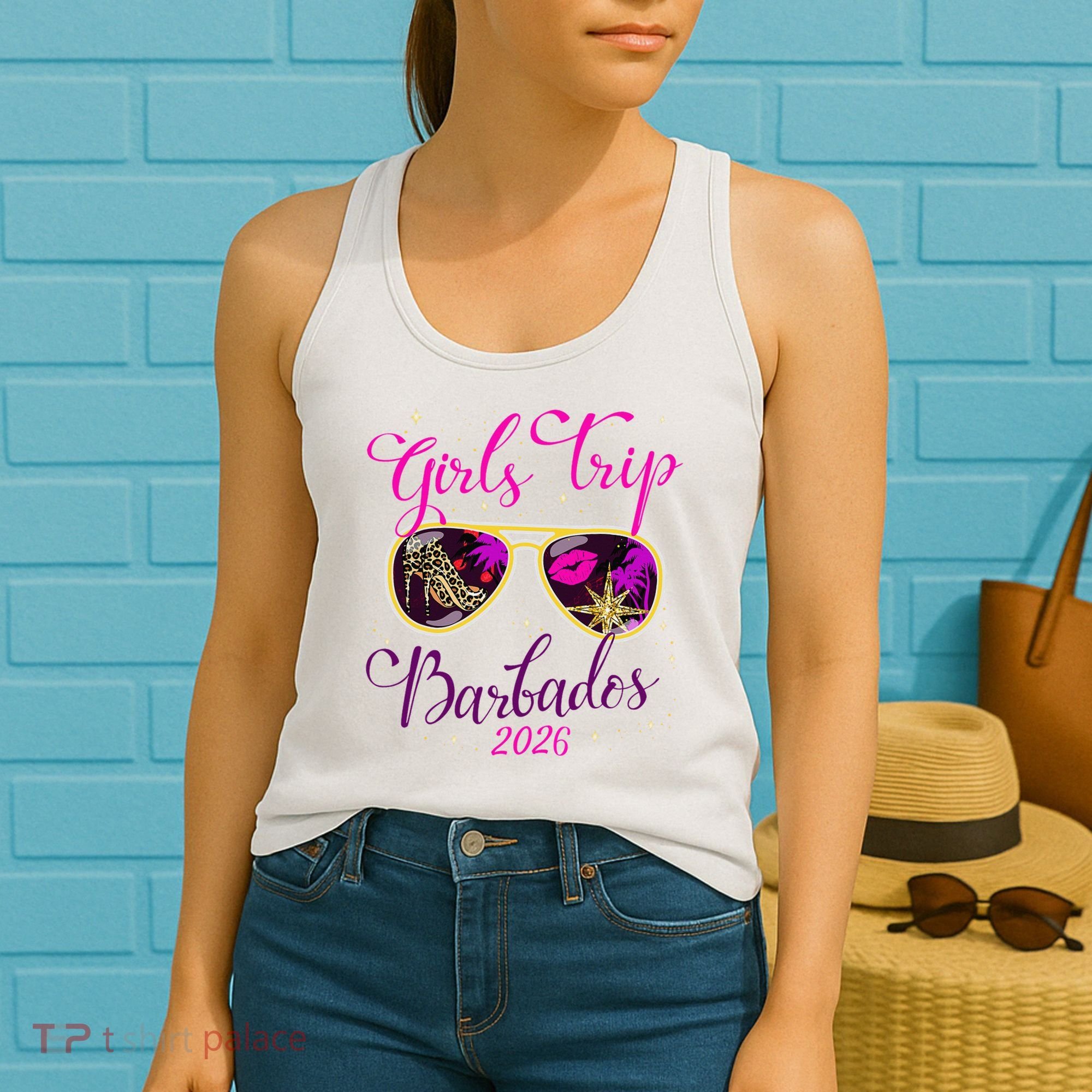 Trip Barbados 2026 Weekend Vacation Birthday Squad Women's Tank Top