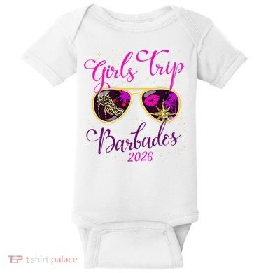Trip Barbados 2026 Weekend Vacation Birthday Squad Baby Bodysuit