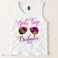 Trip Barbados 2026 Weekend Vacation Birthday Squad Tank Top thumb 2