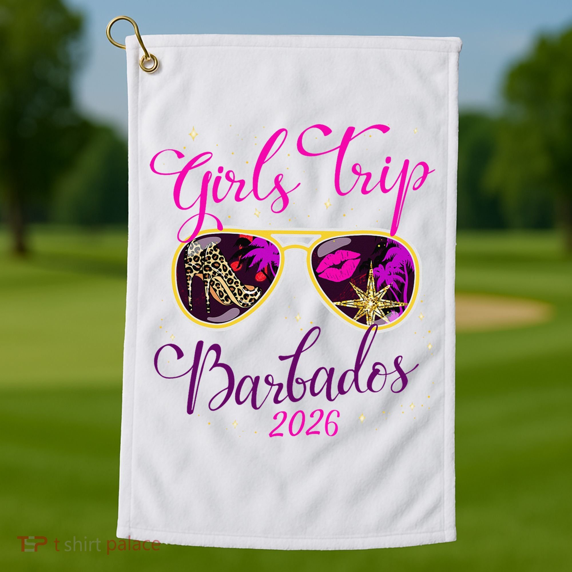Trip Barbados 2026 Weekend Vacation Birthday Squad Golf Towel
