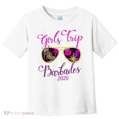 Trip Barbados 2026 Weekend Vacation Birthday Squad Toddler T-Shirt