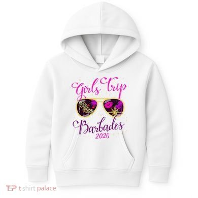 Trip Barbados 2026 Weekend Vacation Birthday Squad Kids Hoodie