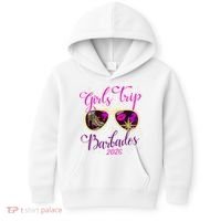 Trip Barbados 2026 Weekend Vacation Birthday Squad Kids Hoodie thumb 0