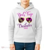 Trip Barbados 2026 Weekend Vacation Birthday Squad Kids Hoodie thumb 4