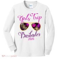 Trip Barbados 2026 Weekend Vacation Birthday Squad Kids Long Sleeve Shirt thumb 0