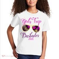 Trip Barbados 2026 Weekend Vacation Birthday Squad Kids T-Shirt thumb 2