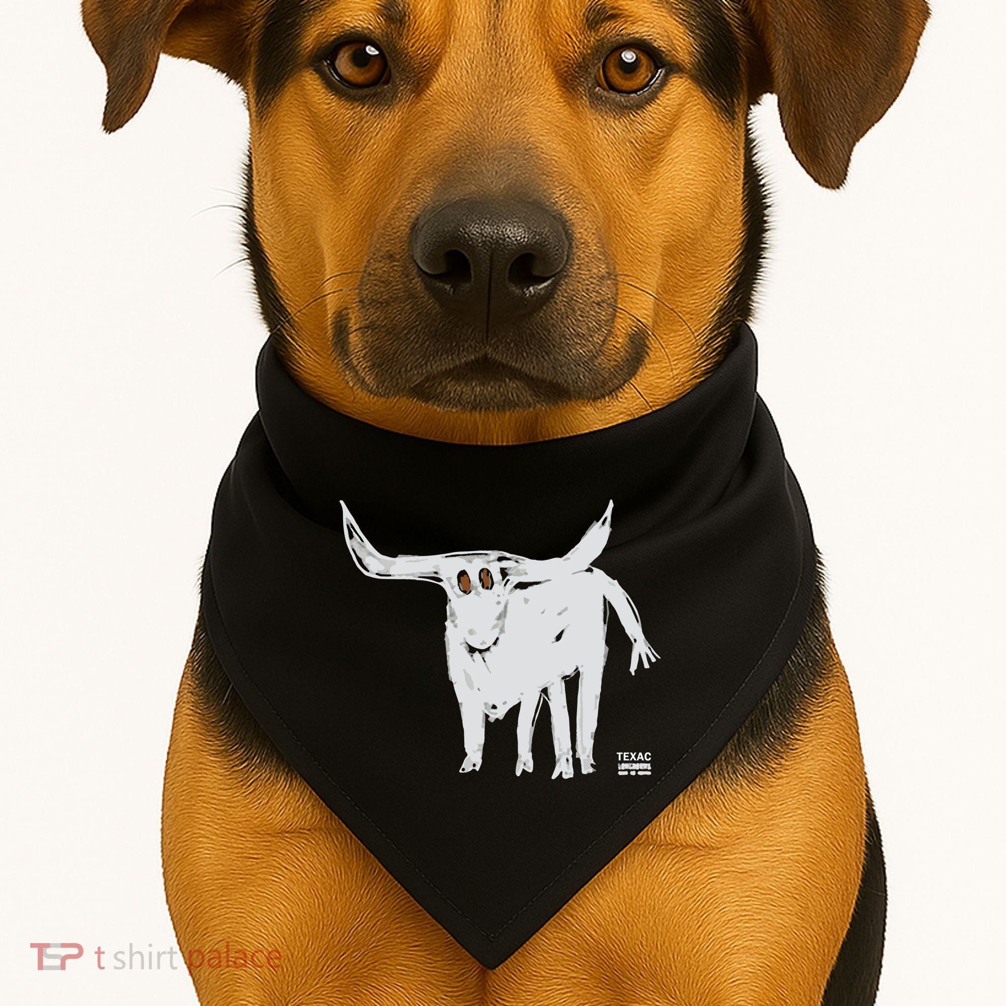 Texas Blue 84 For All The Horns USA-Made Doggie Bandana