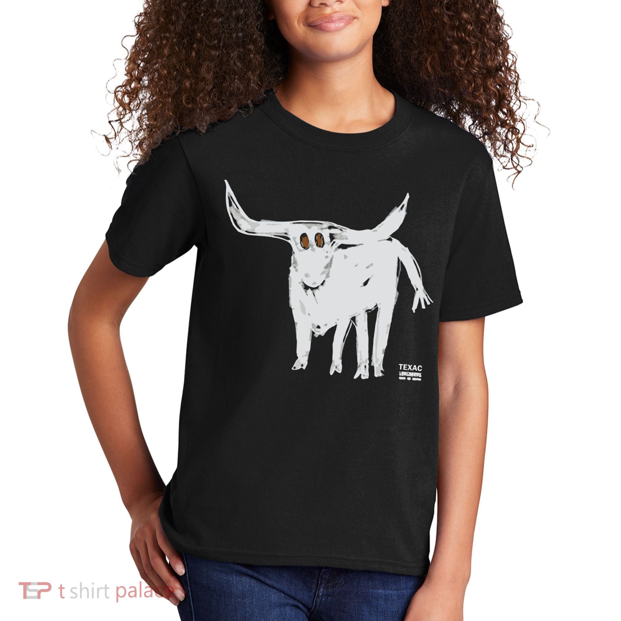 Texas Blue 84 For All The Horns Kids T-Shirt