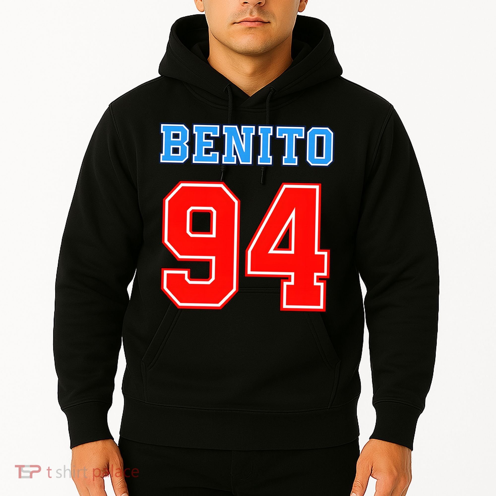 Team Benito 94 Jersey Number Hoodie