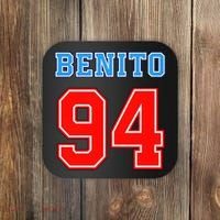 Team Benito 94 Jersey Number Coaster thumb 0