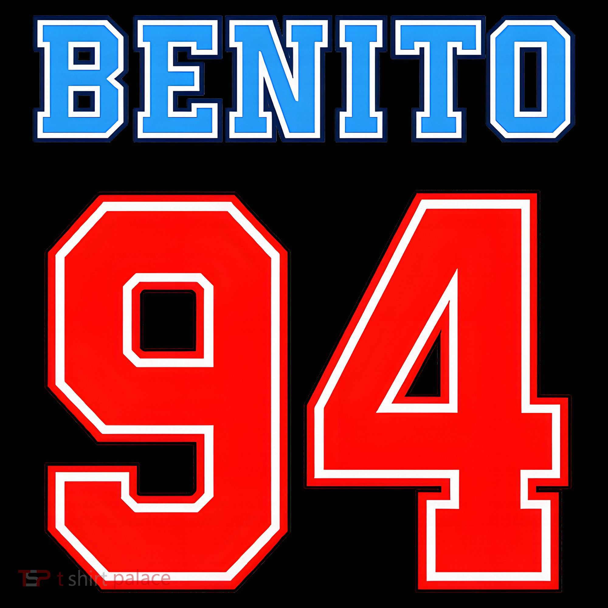 Team Benito 94 Jersey Number Women's Hoodie
