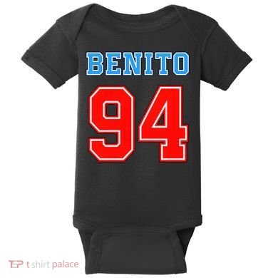 Team Benito 94 Jersey Number Baby Bodysuit