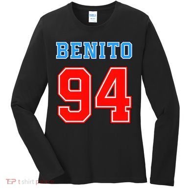 Team Benito 94 Jersey Number Women's Long Sleeve Shirt