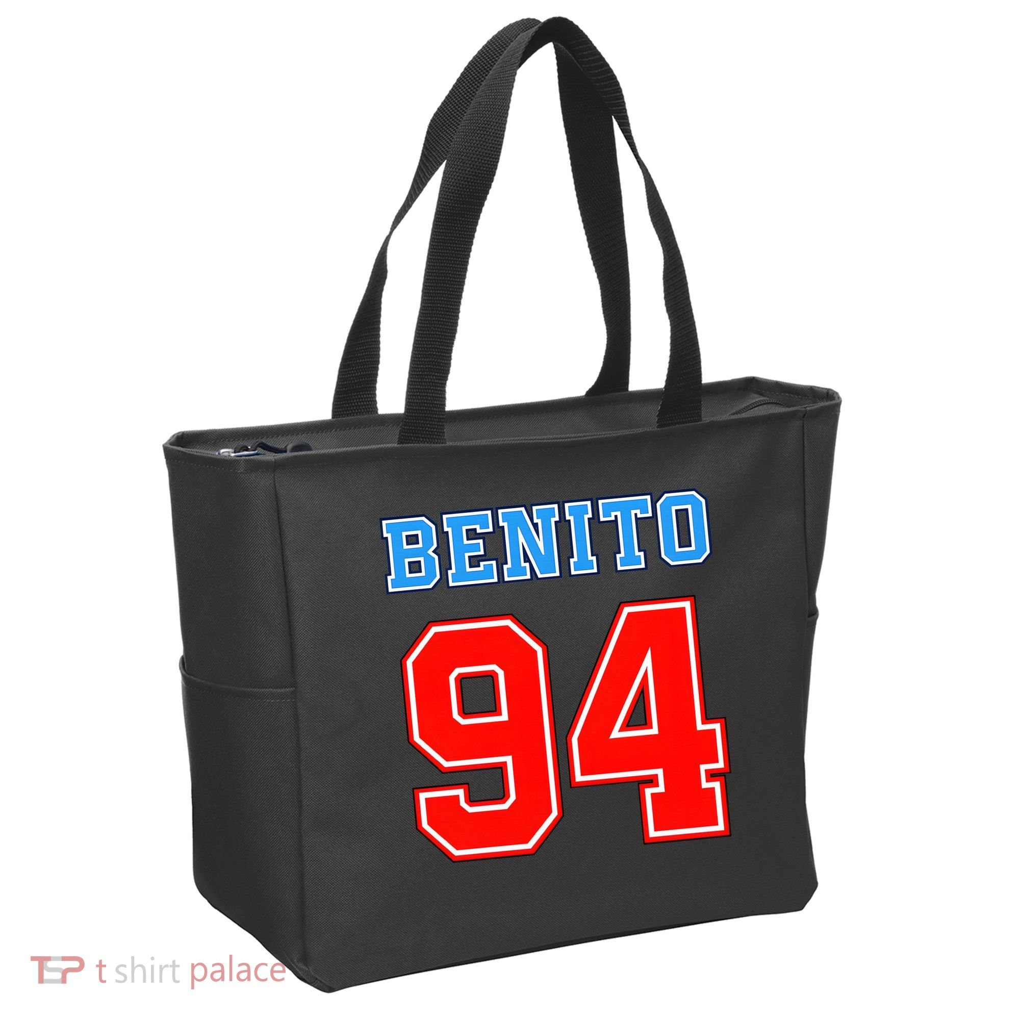 Team Benito 94 Jersey Number Tote Bag