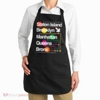 The Big Apple New York City Five Boroughs Nyc S.U.B.W.A.Y Map Apron thumb 2