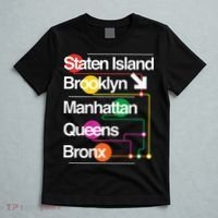 The Big Apple New York City Five Boroughs Nyc S.U.B.W.A.Y Map T-Shirt thumb 5