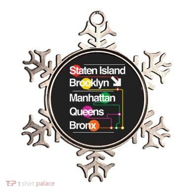 The Big Apple New York City Five Boroughs Nyc S.U.B.W.A.Y Map Ornament