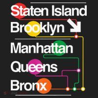 The Big Apple New York City Five Boroughs Nyc S.U.B.W.A.Y Map Hat thumb 2