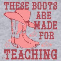 These Boots Are Made For Teaching Boho Western Teacher Women's Sweatshirt thumb 2