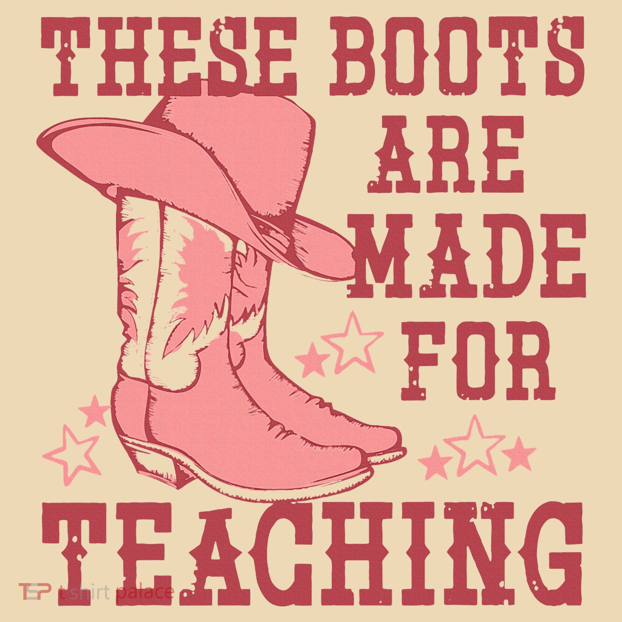 These Boots Are Made For Teaching Boho Western Teacher Tote Bag