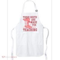 These Boots Are Made For Teaching Boho Western Teacher Apron thumb 0
