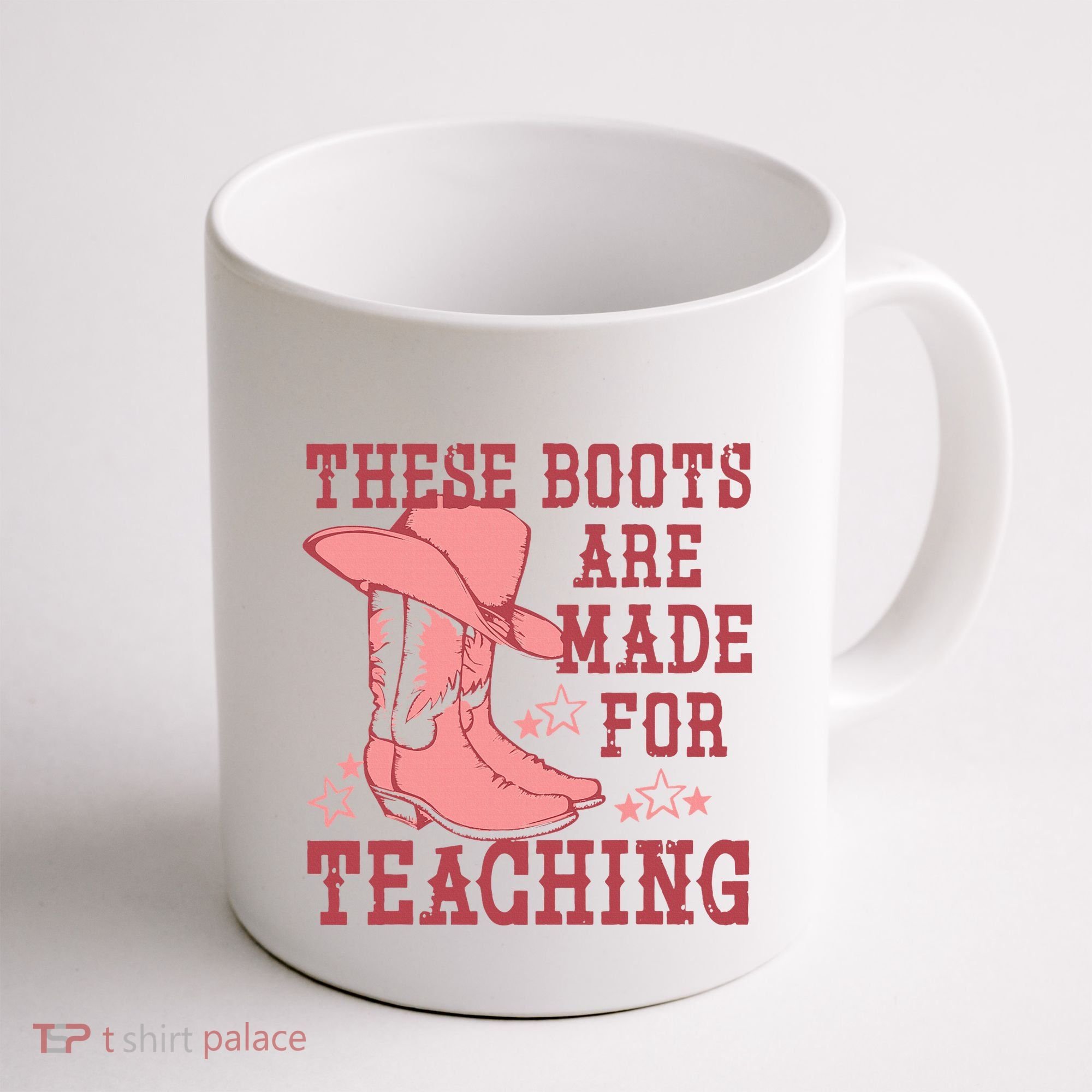 These Boots Are Made For Teaching Boho Western Teacher Coffee Mug