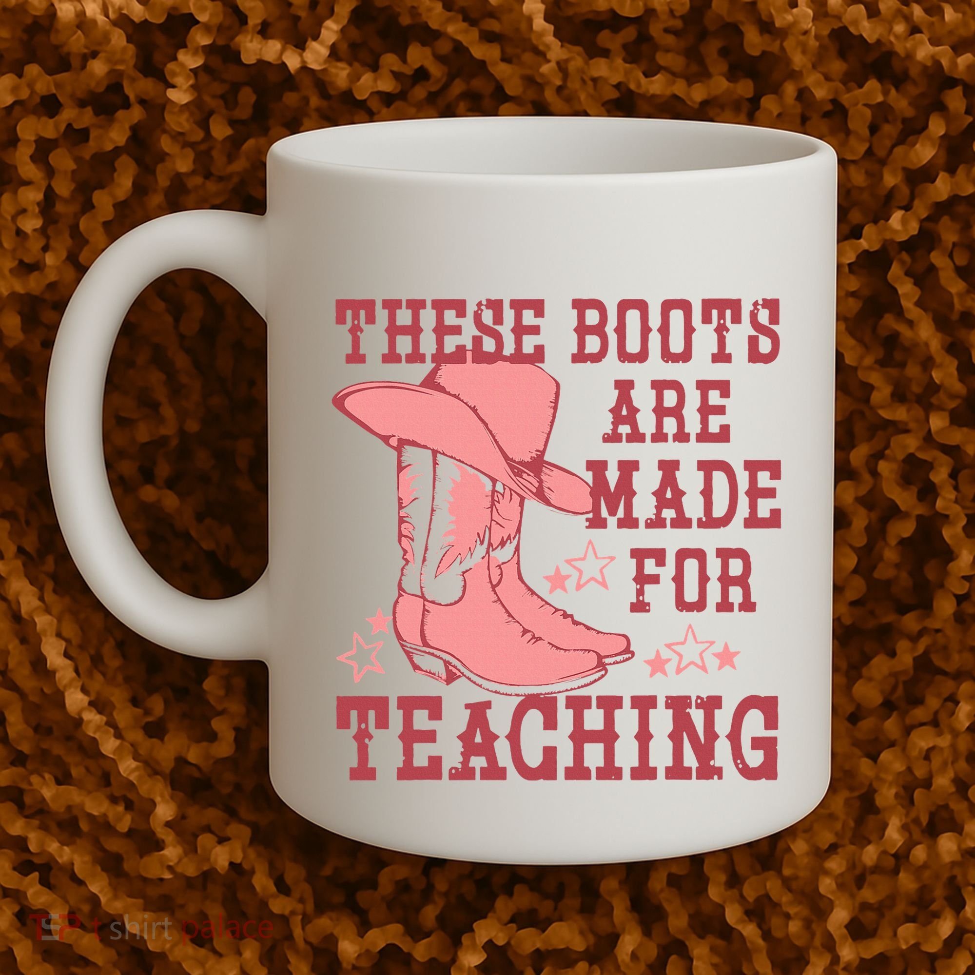 These Boots Are Made For Teaching Boho Western Teacher Coffee Mug