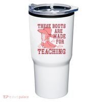 These Boots Are Made For Teaching Boho Western Teacher Tumbler thumb 0