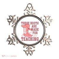 These Boots Are Made For Teaching Boho Western Teacher Ornament thumb 0