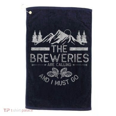 The Breweries Are Calling Craft Beer Gift Beer Lover Golf Towel