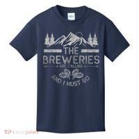 The Breweries Are Calling Craft Beer Gift Beer Lover Kids T-Shirt thumb 0