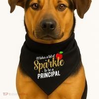 To Be A School Principal Appreciation Principal USA-Made Doggie Bandana thumb 1