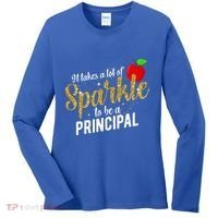 To Be A School Principal Appreciation Principal Women's Long Sleeve Shirt thumb 0