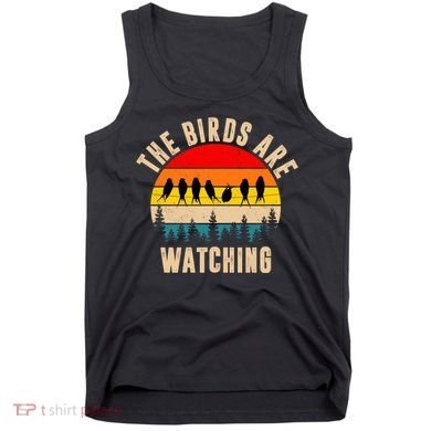 The Birds Are Watching Vintage Sunset Tank Top