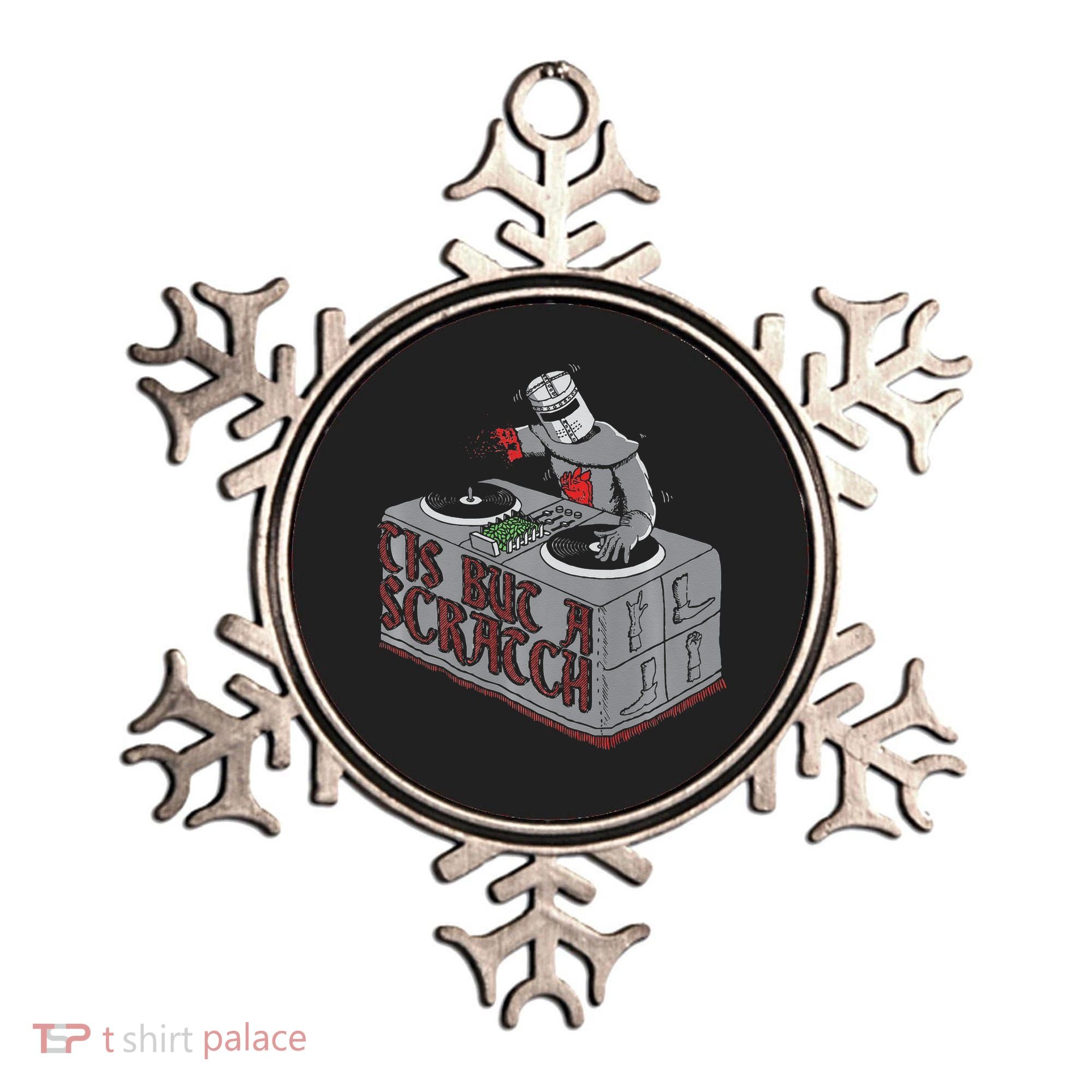 Tis But A Scratch Dj Knight Non Shall Drop The Beat Ornament