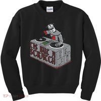 Tis But A Scratch Dj Knight Non Shall Drop The Beat Kids Sweatshirt thumb 0