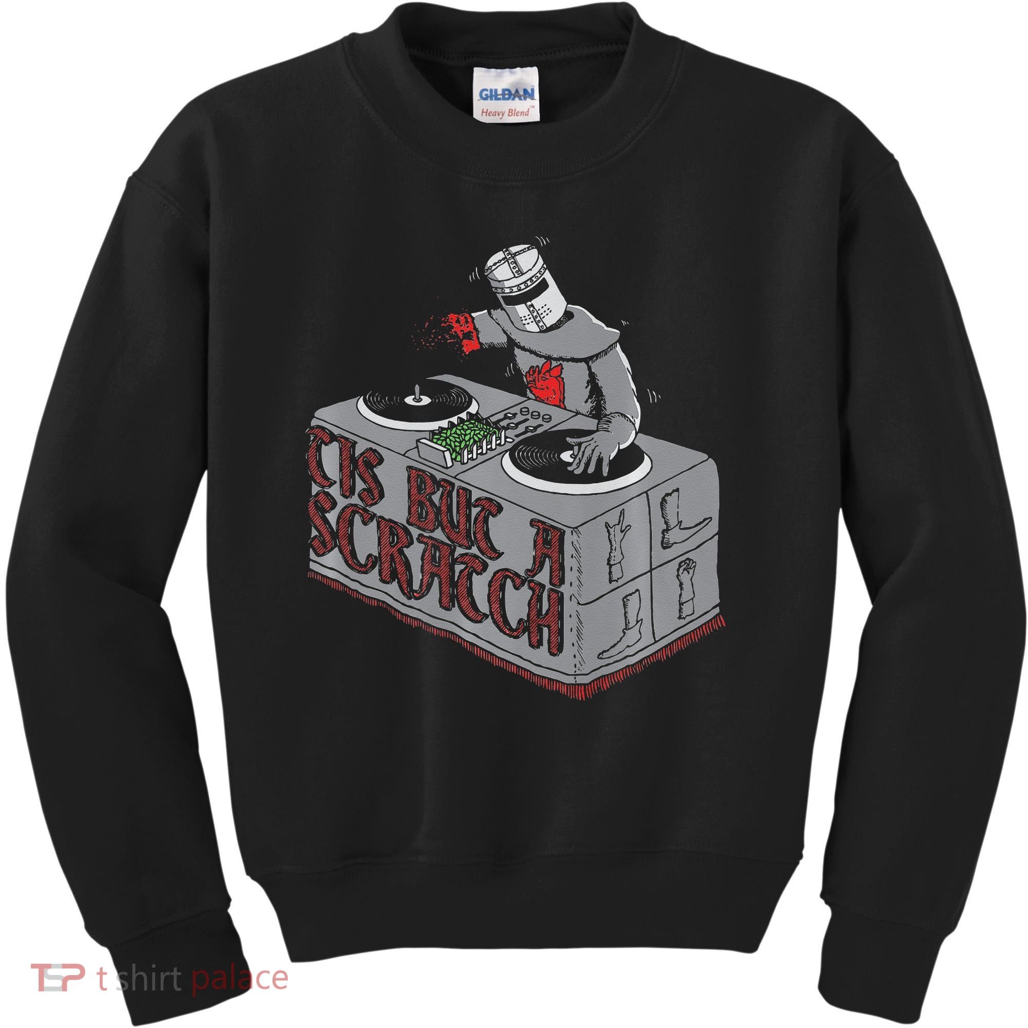Tis But A Scratch Dj Knight Non Shall Drop The Beat Kids Sweatshirt