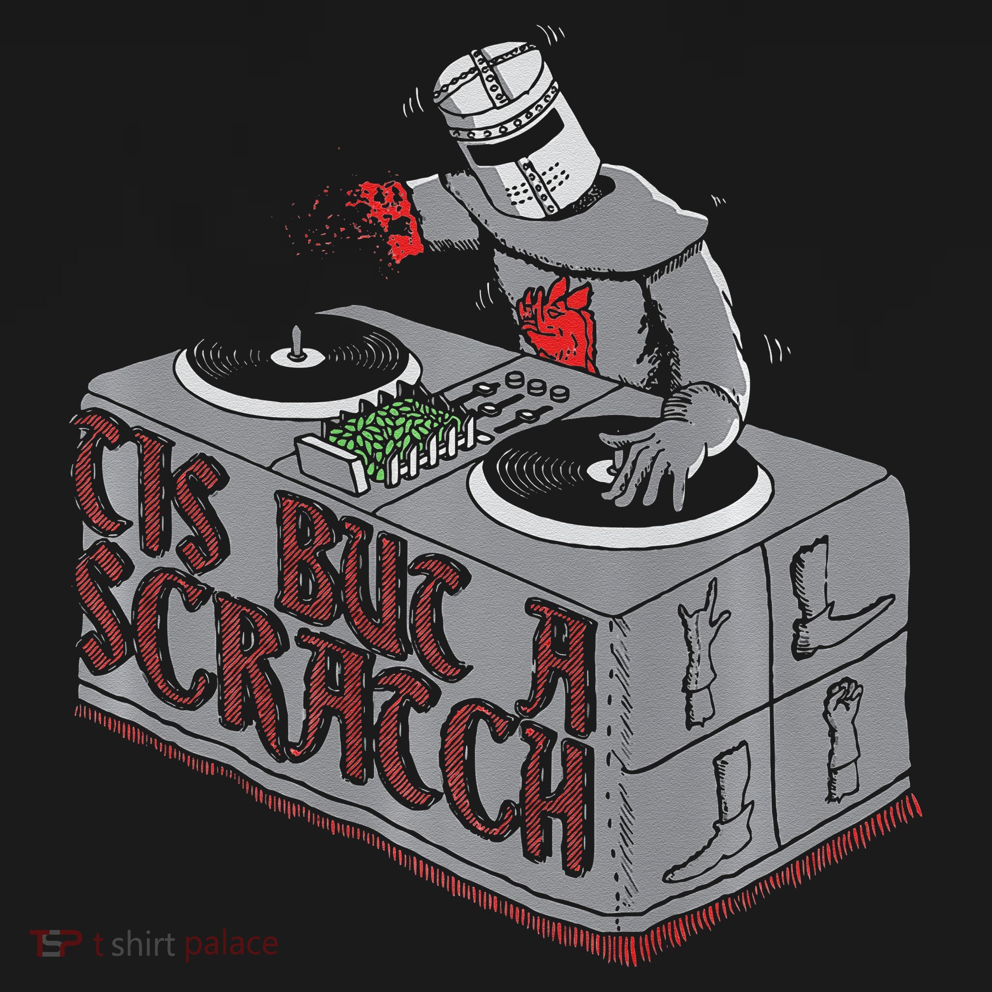 Tis But A Scratch Dj Knight Non Shall Drop The Beat Kids Sweatshirt