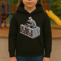 Tis But A Scratch Dj Knight Non Shall Drop The Beat Kids Hoodie thumb 3