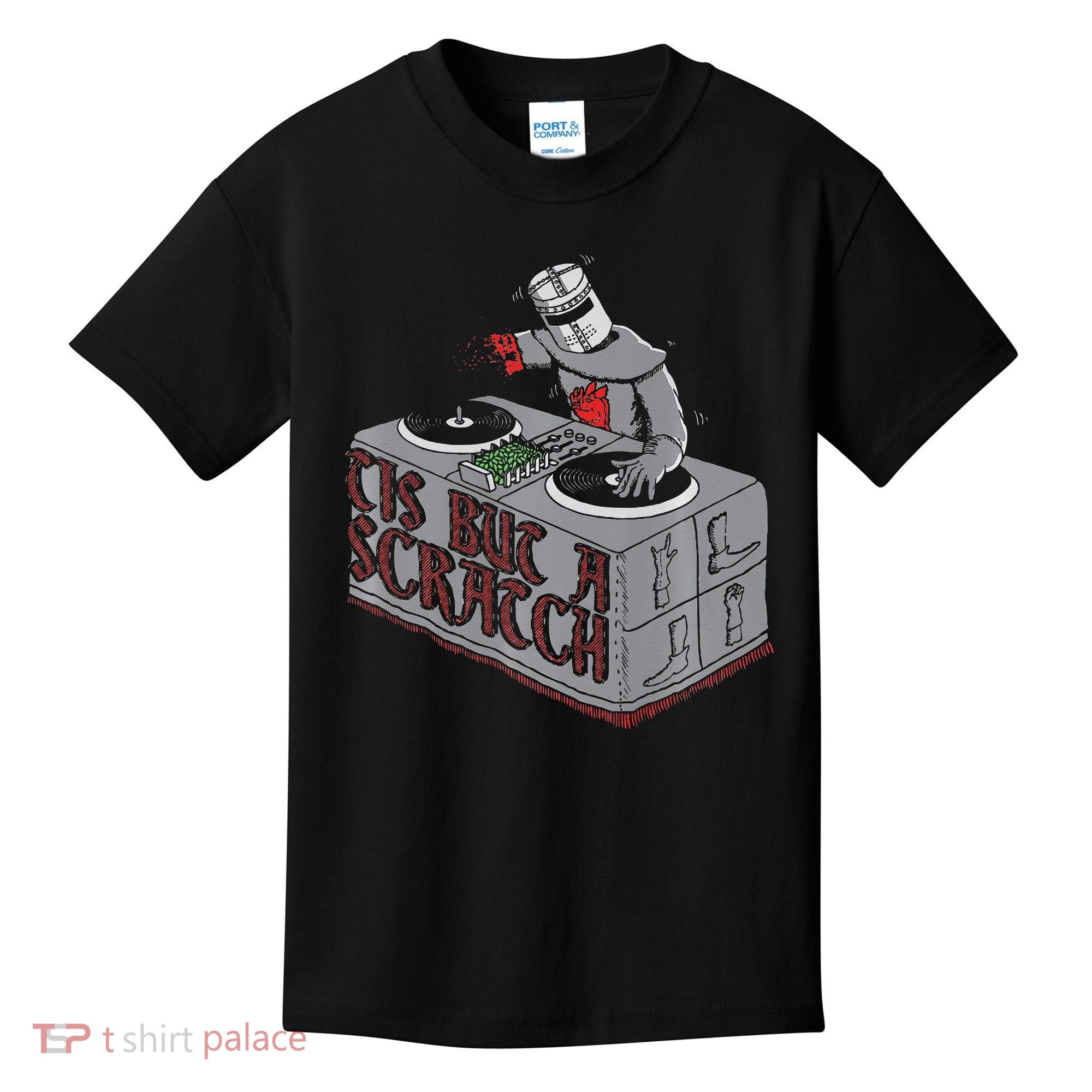 Tis But A Scratch Dj Knight Non Shall Drop The Beat Kids T-Shirt